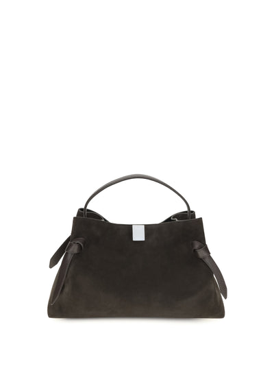 gyoza suede shoulder bag