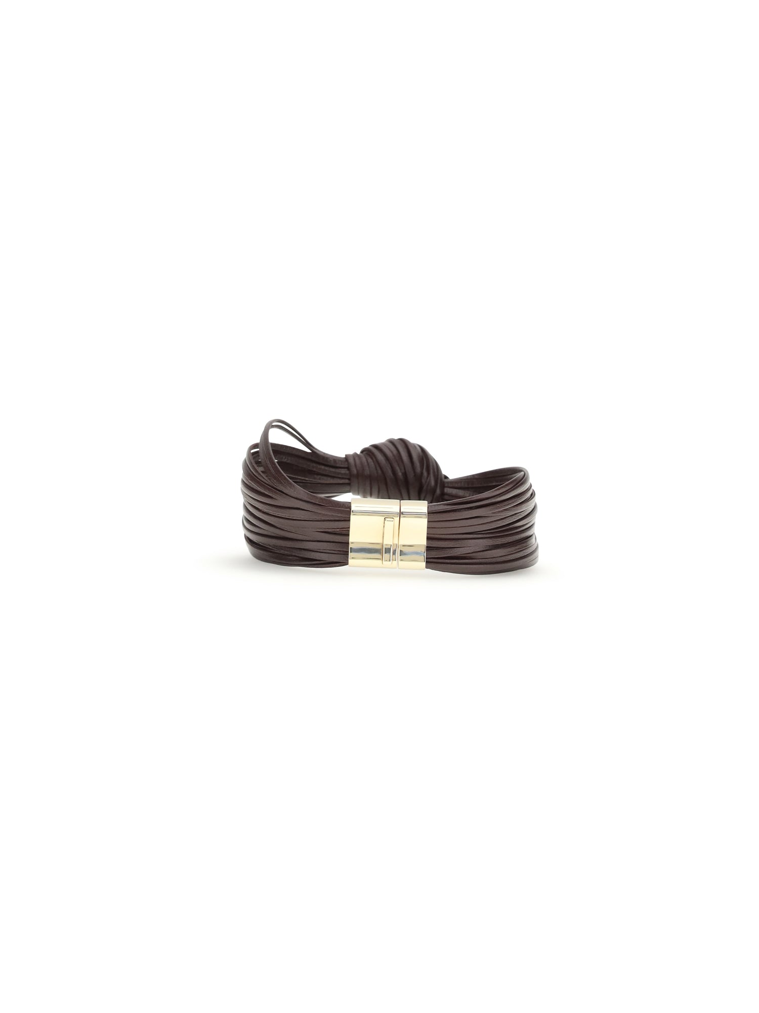 BOTTEGA VENETA L knot leather bracelet