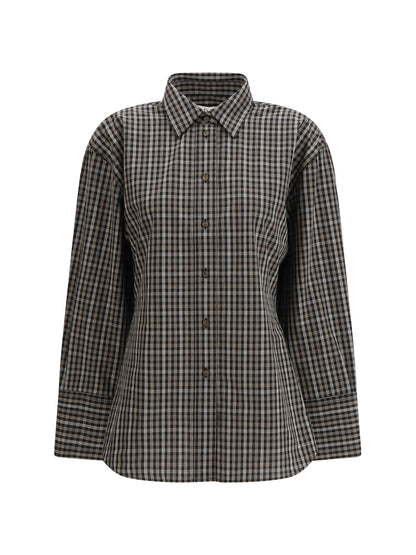 ROHE 36 checked shaped shirt