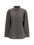 ROHE 36 checked shaped shirt