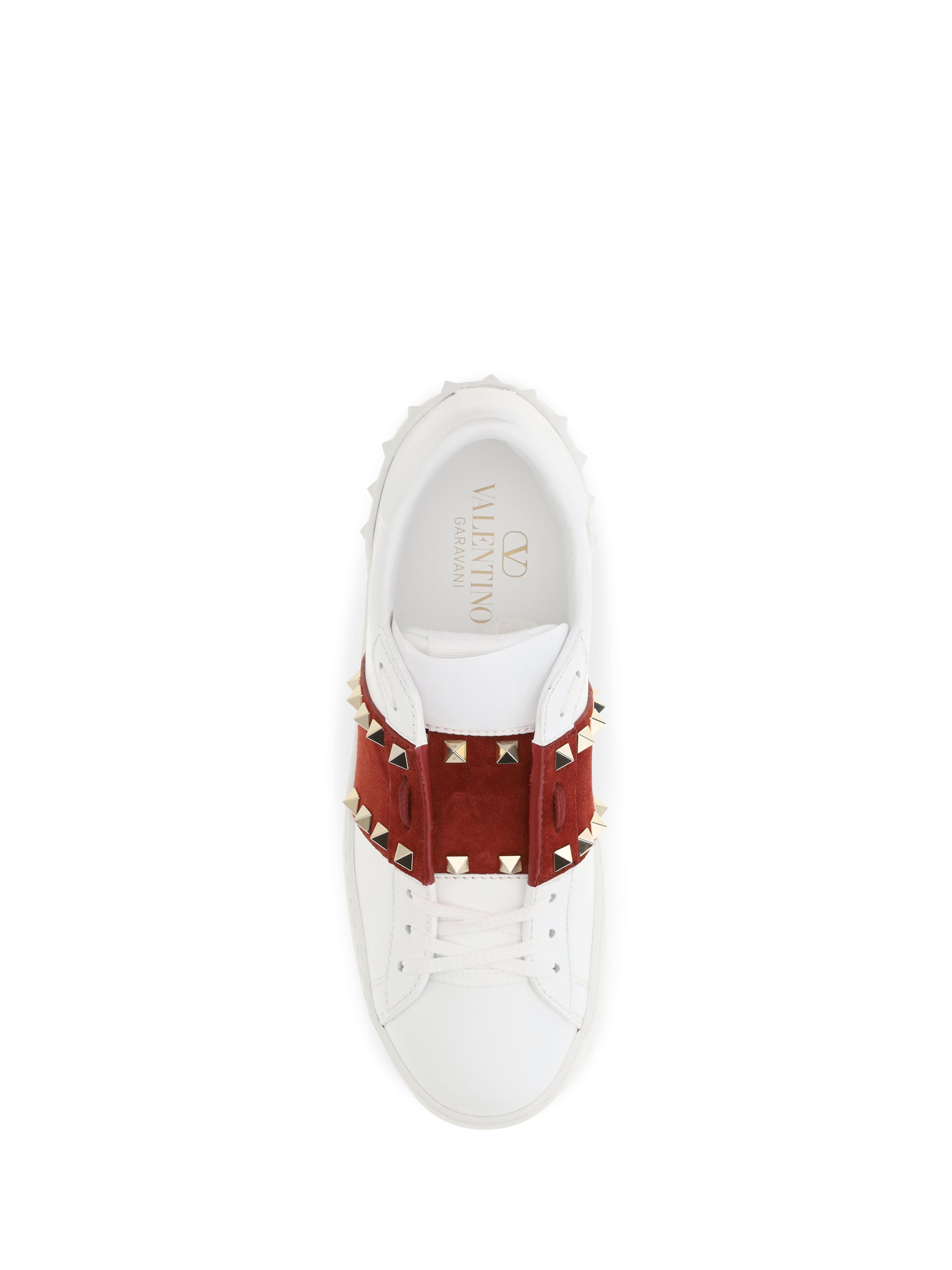 rockstud untitled sneakers with suede band