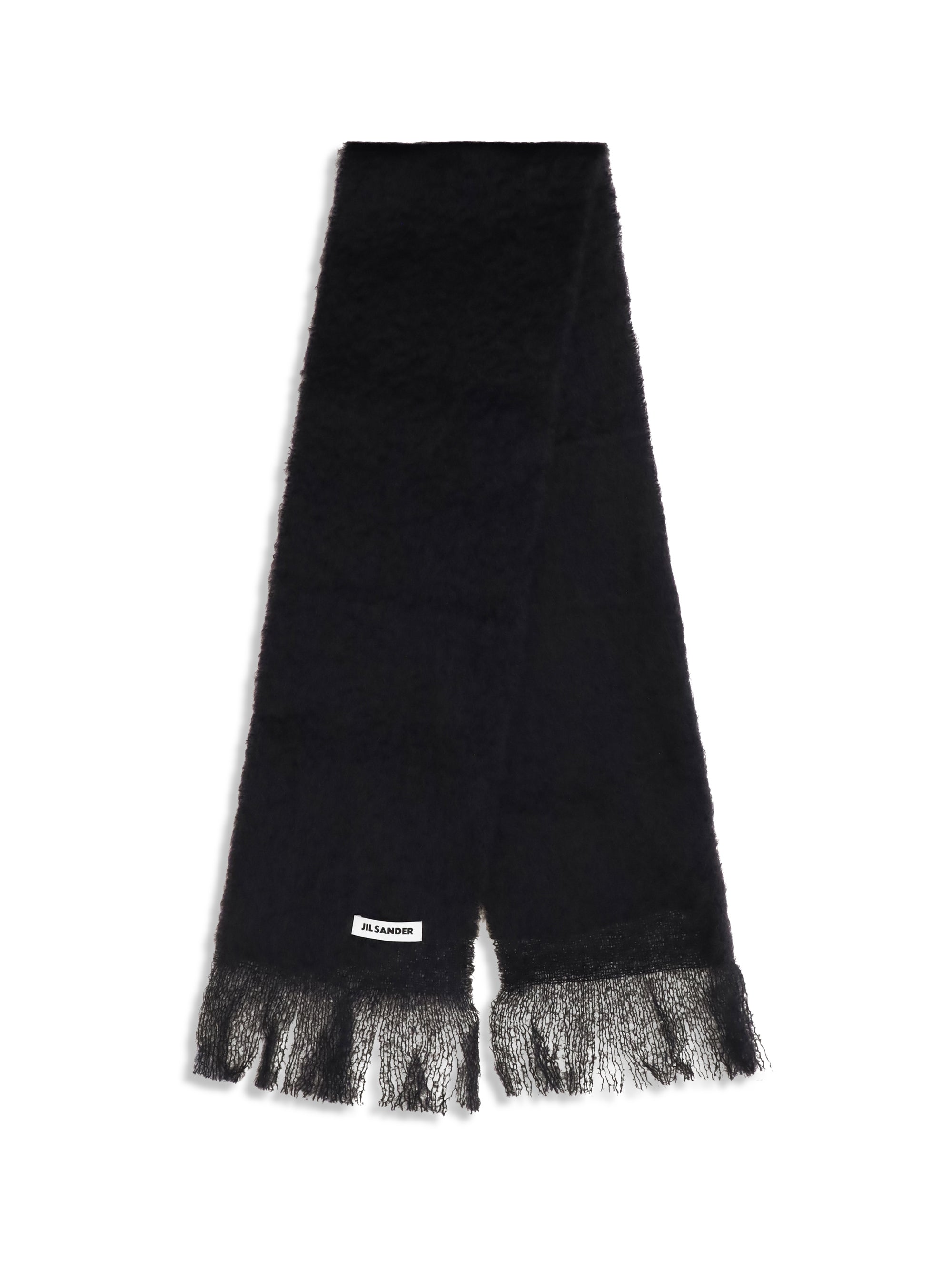 wool scarf with logo