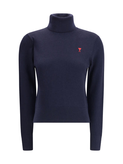 AMI PARIS L ami de coeur turtleneck sweater
