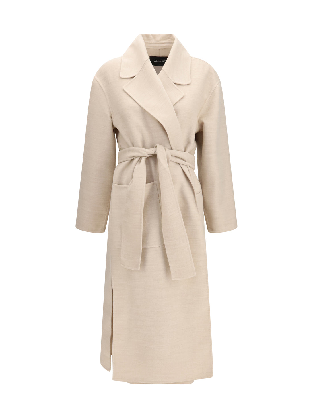 FABIANA FILIPPI 40 belted double wool coat