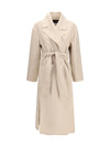 belted double wool coat