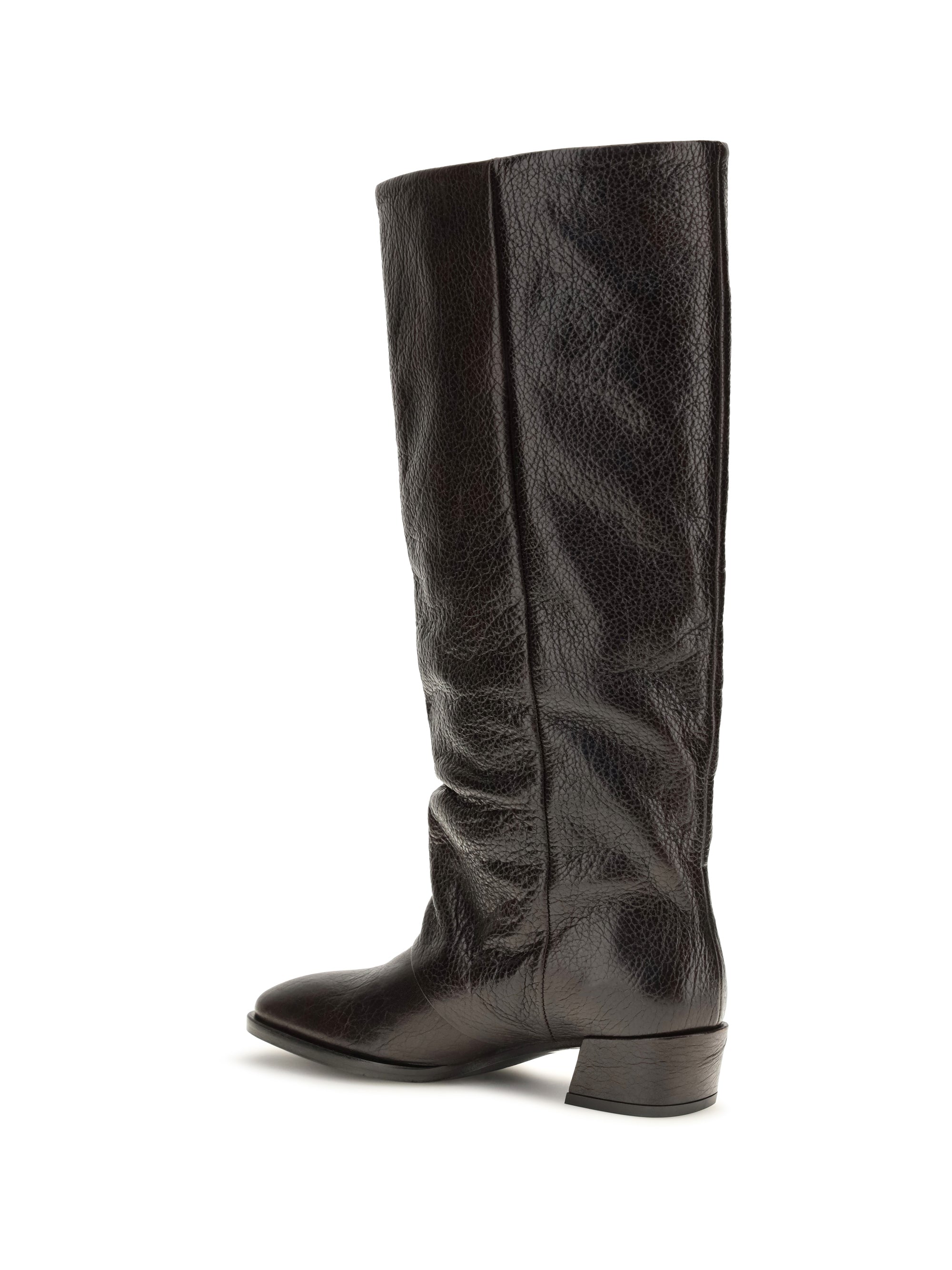 high leather boots