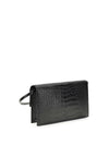 crocodile print shoulder bag