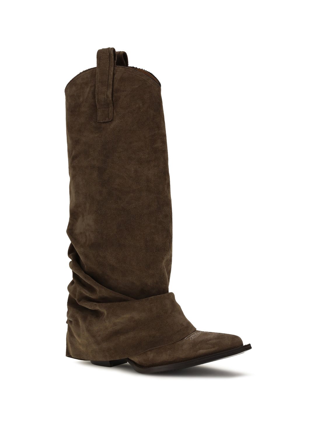 R13 37 suede cowboy boots