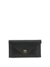PINKO OS love birds logo mini clutch bag