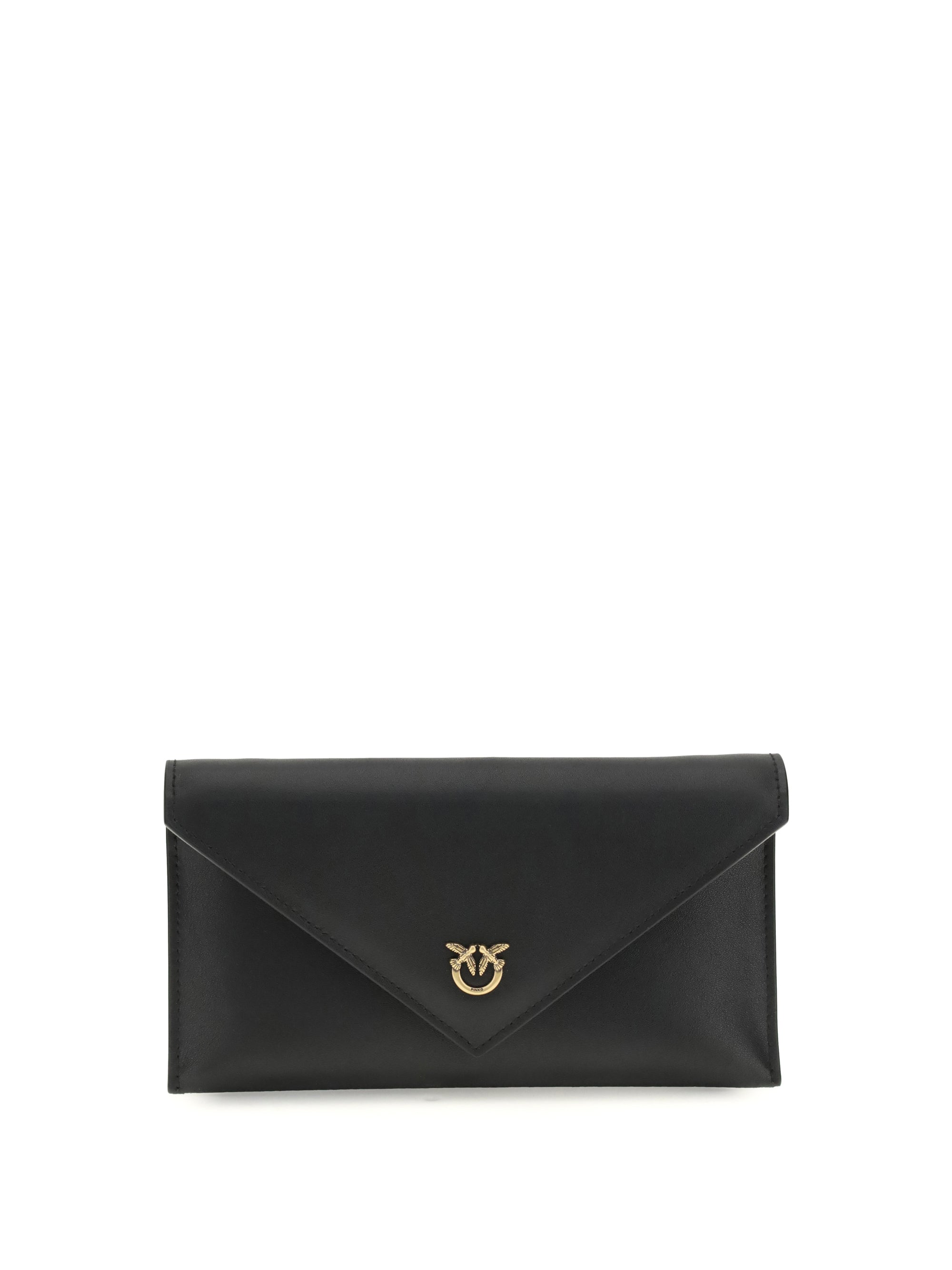 love birds logo mini clutch bag