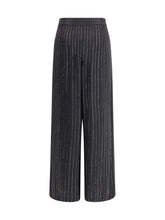 GIORGIO ARMANI 46 wide-leg silk pants with strass