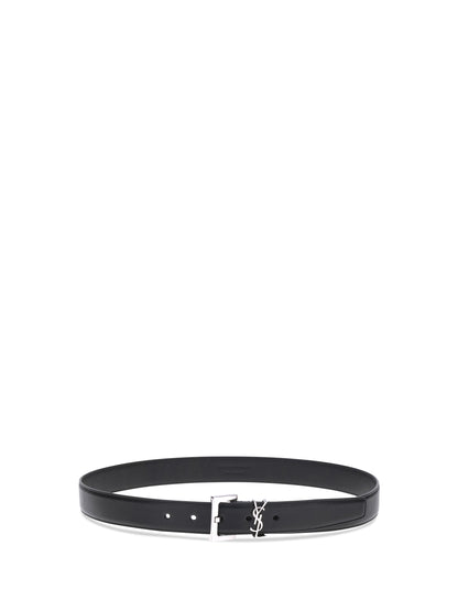 SAINT LAURENT 75 leather belt