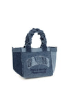 small trapeze denim shopper