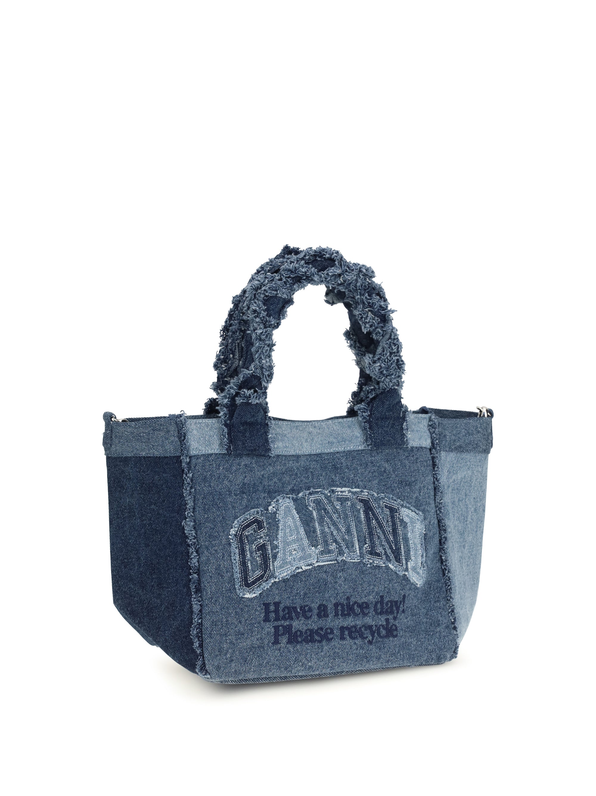 small trapeze denim shopper