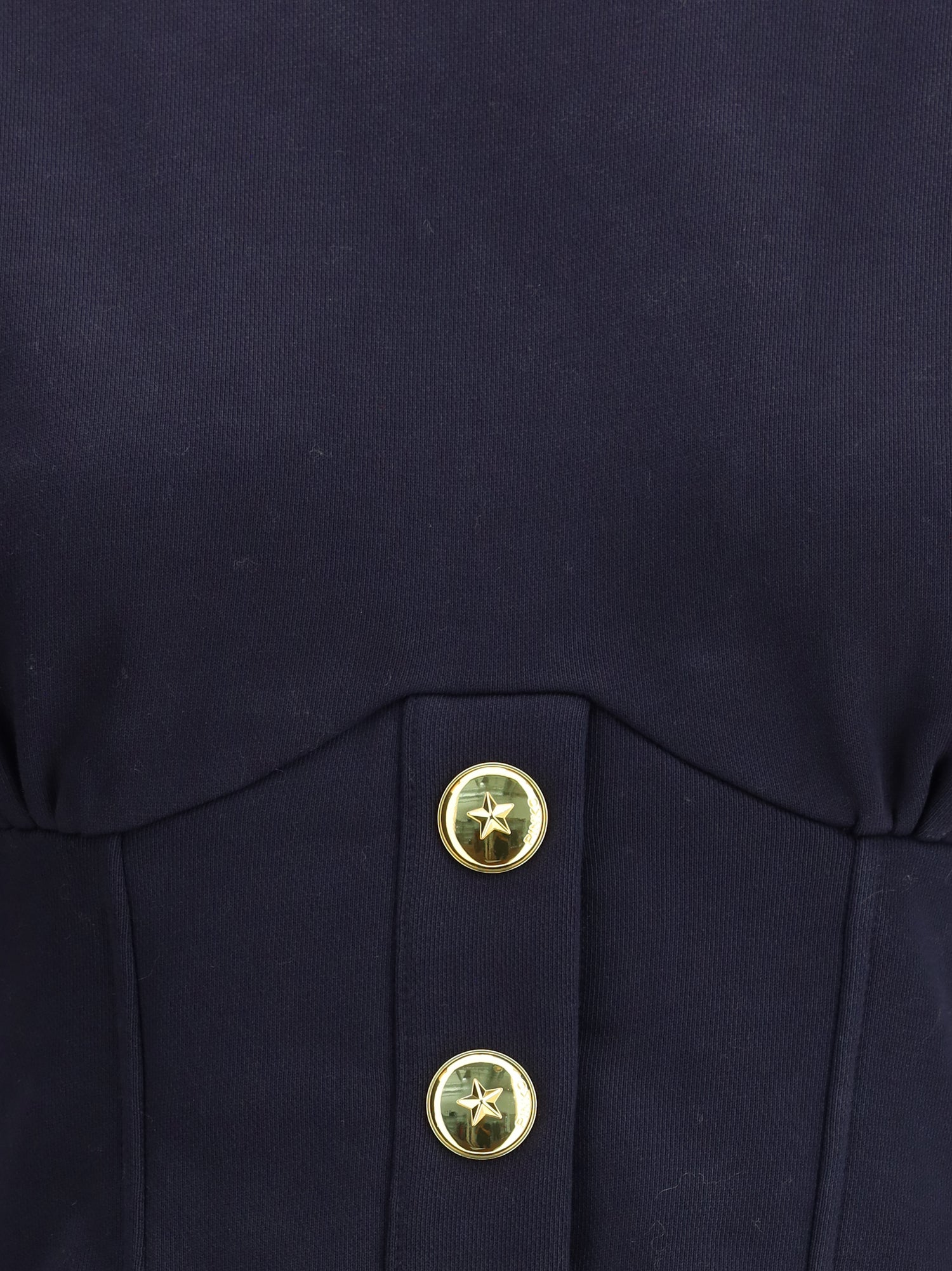 PINKO L cotton sweatshirt with corset detail 