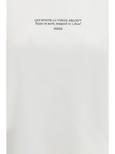 OFF-WHITE L made on earth, designed on a plane t-shirt