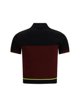 CASABLANCA L striped short-sleeve polo shirt