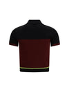 striped short-sleeve polo shirt
