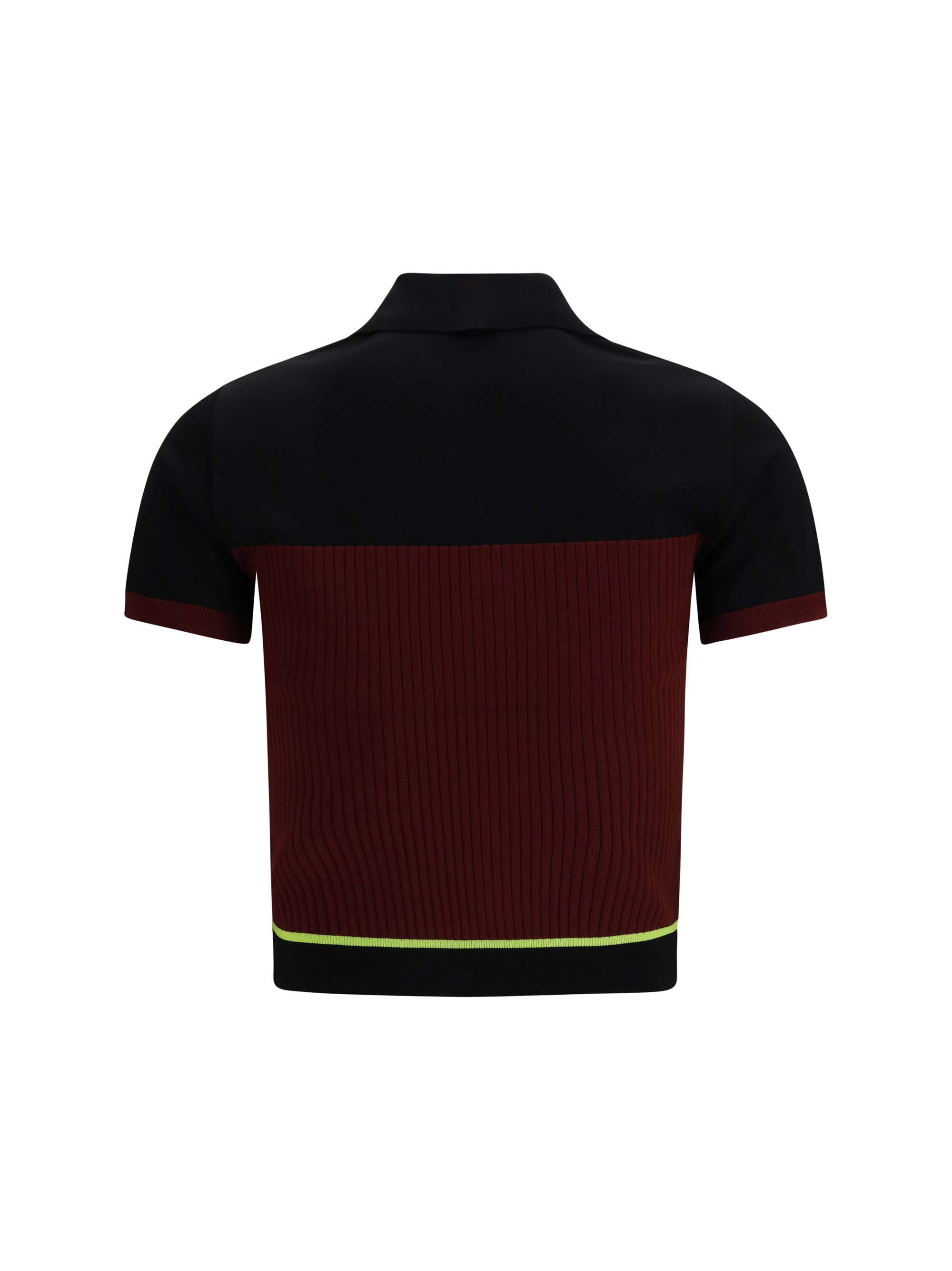 striped short-sleeve polo shirt
