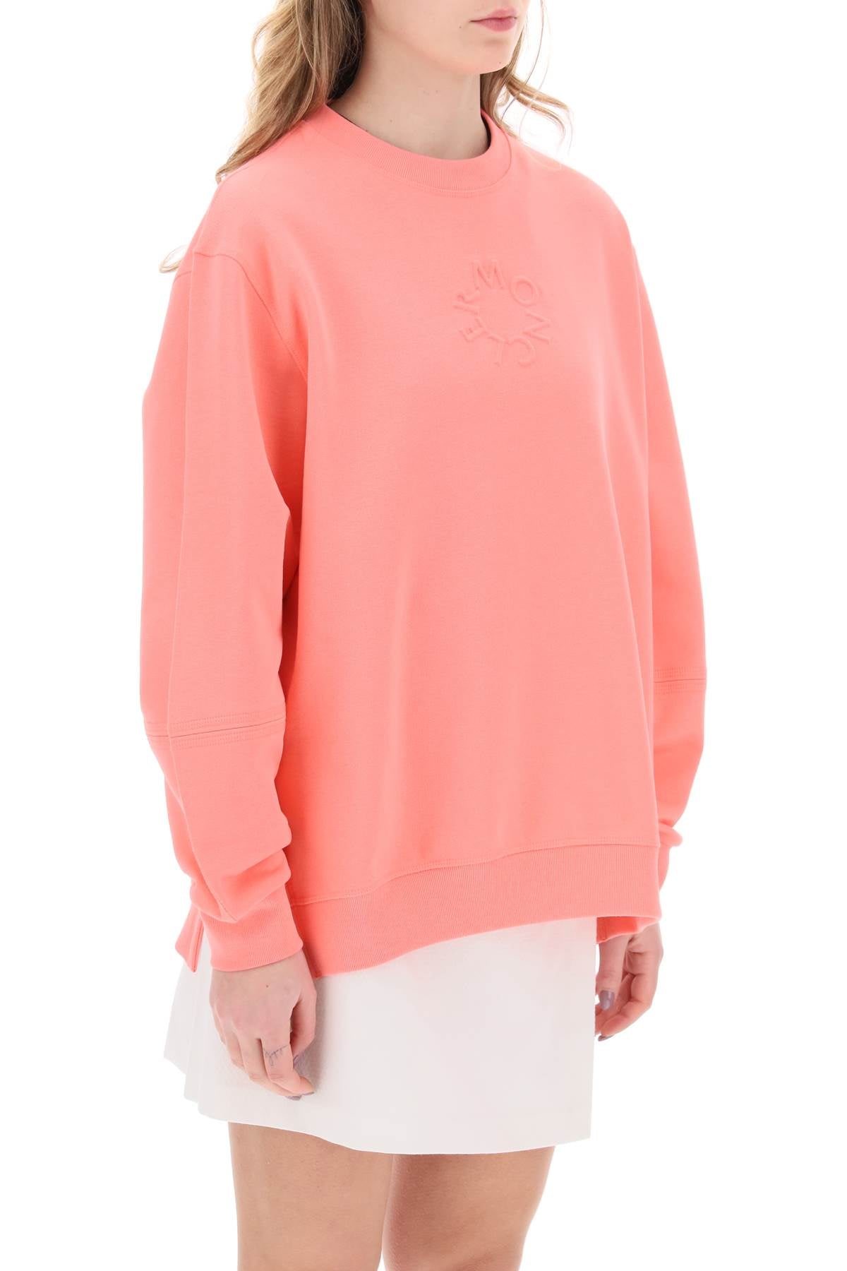 crewneck sweatshirt with emb