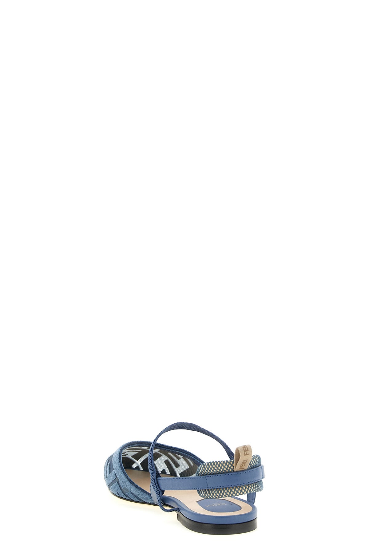the fendi colibrì lite low slingbacks are distinguished by a tapered pointed sil