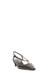 fendi ffold leather slingbacks