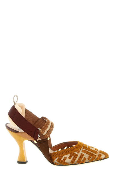 colibrì mesh slingbacks