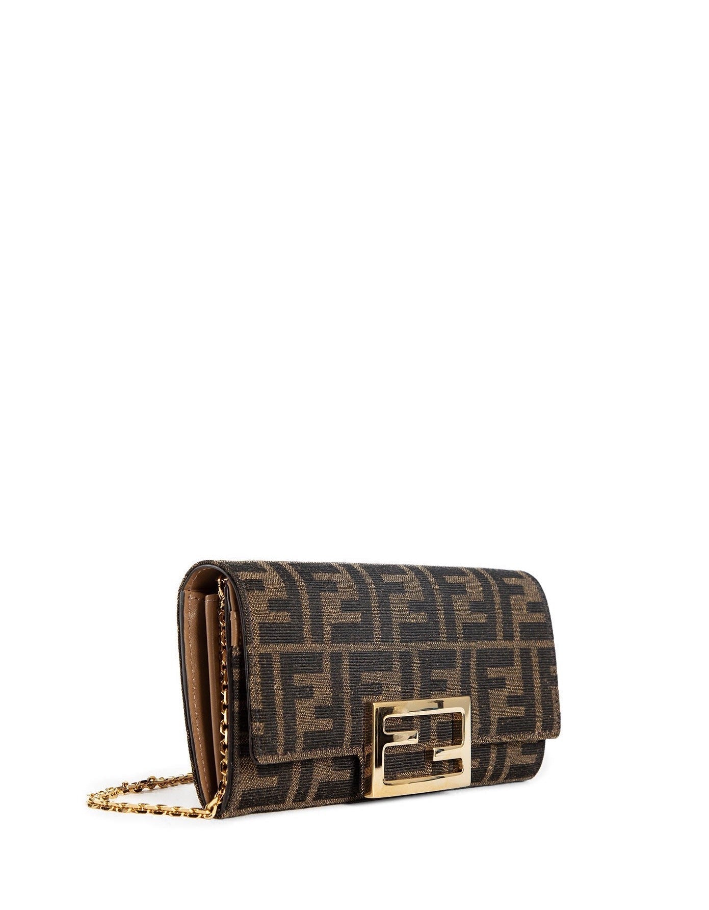 FF Jacquard Baguette Wallet On Chain