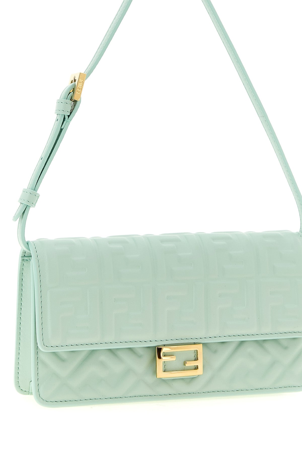 the fendi wallet on chain baguette shoulder bag stands out for its compact and s