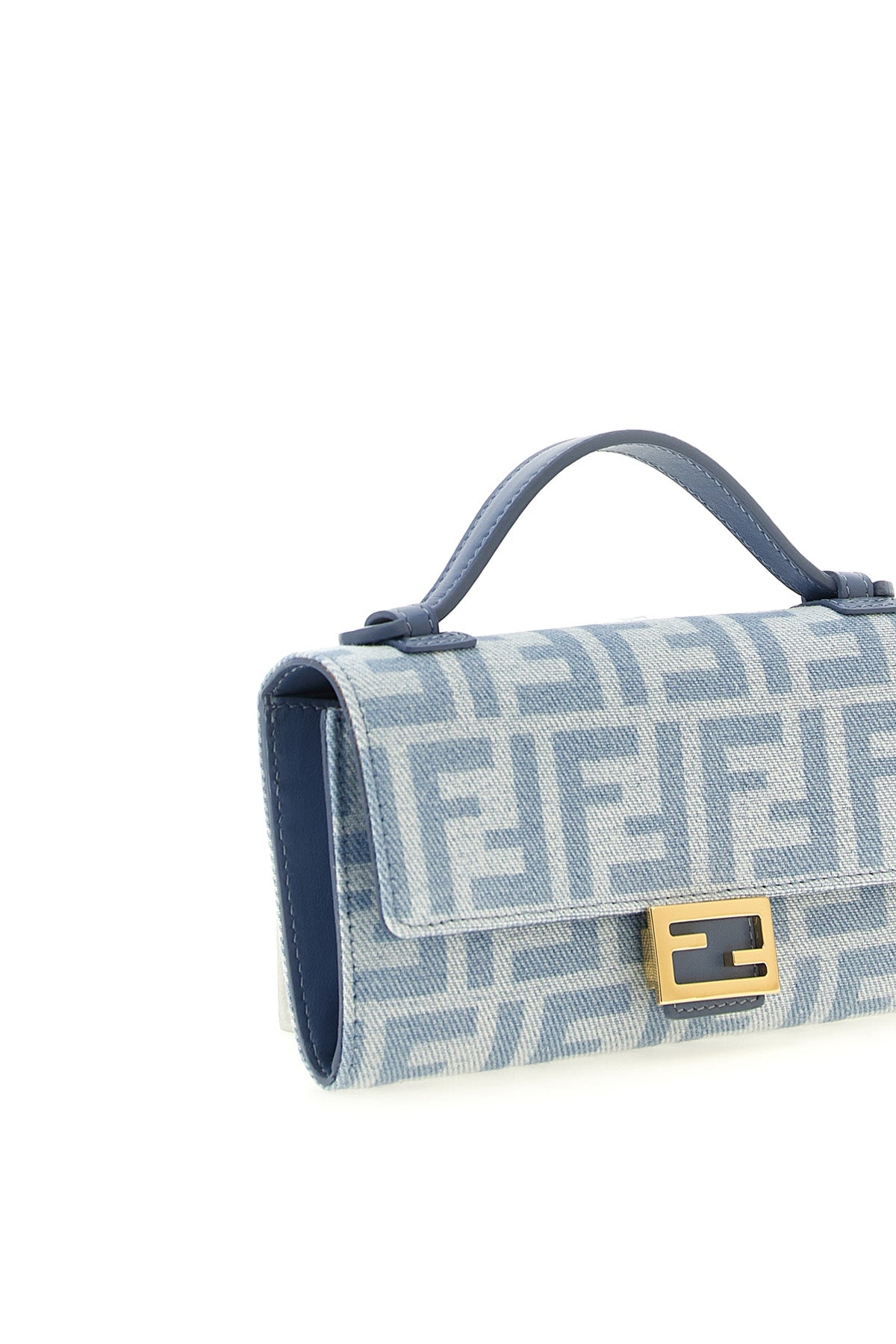 fendis continental baguette wallet on chain stands out for its geometric silh
