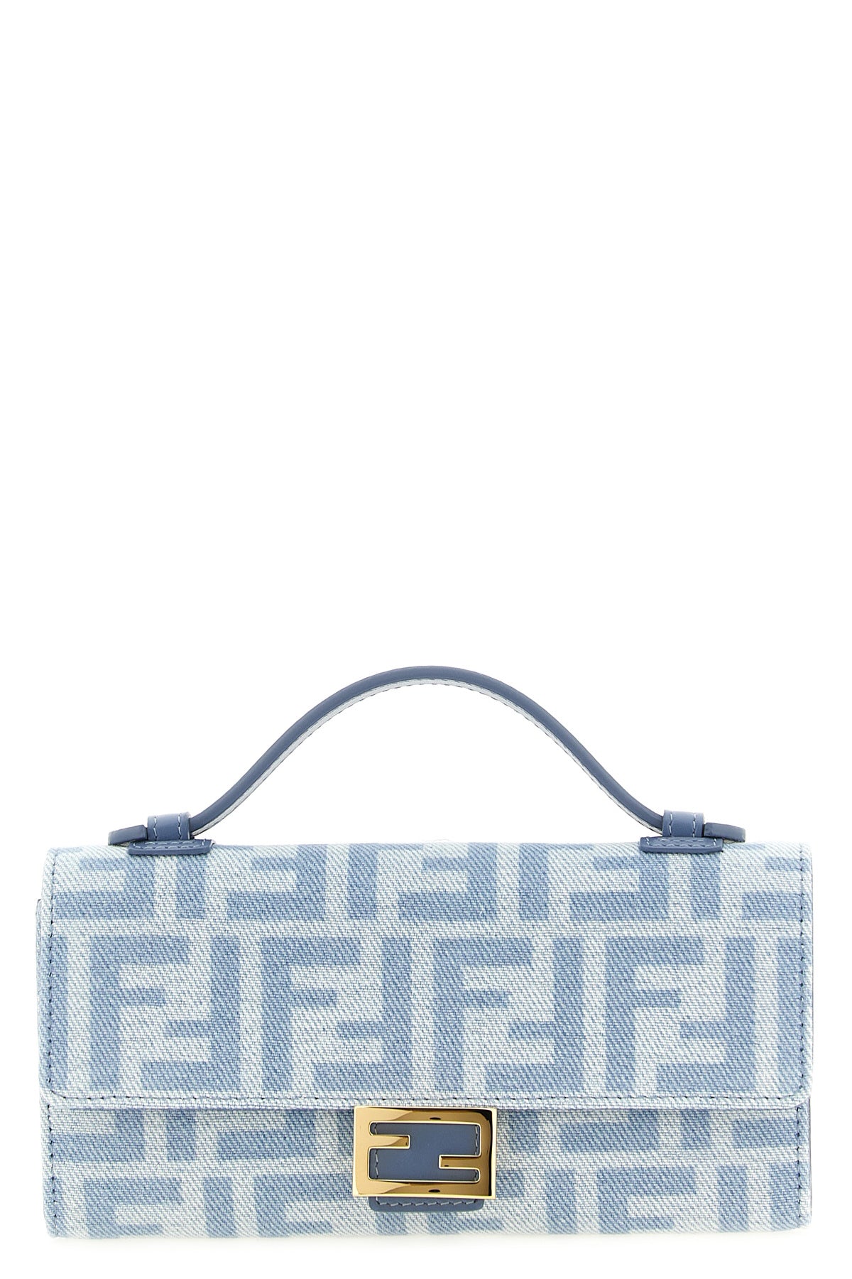 fendis continental baguette wallet on chain stands out for its geometric silh