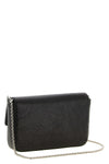 the fendi tube wallet is distinguished by a compact structure made of fine cal