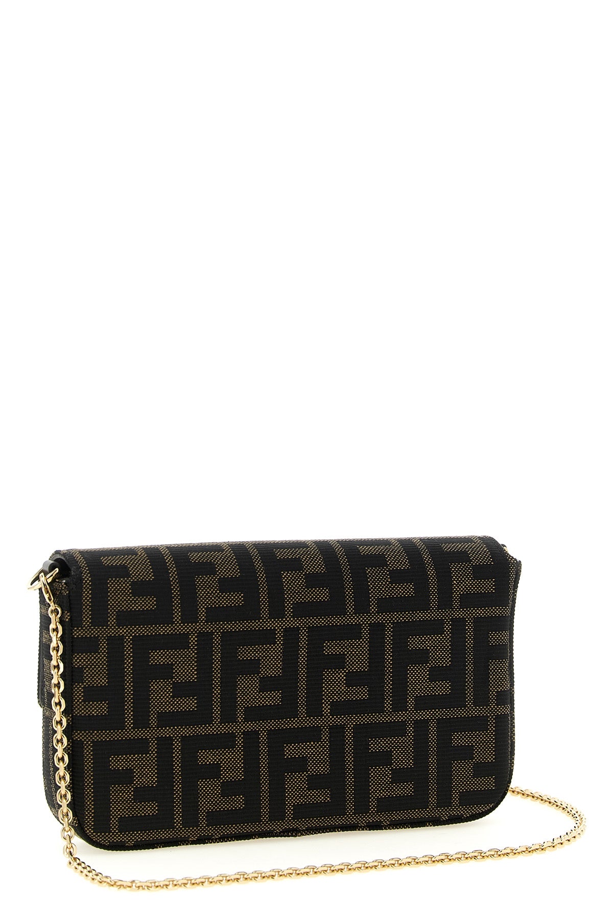 the fendi tube wallet on chain stands out for its compact and structured silho