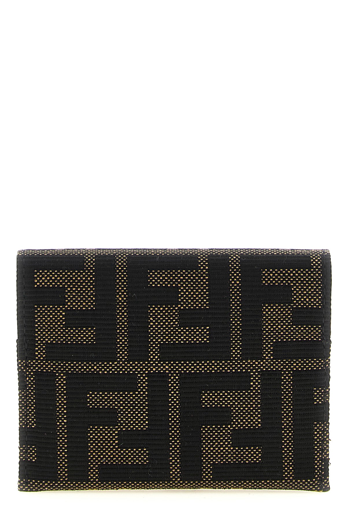 the fendi cardholder is distinguished by a compact folding construction