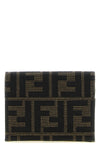 the fendi cardholder is distinguished by a compact folding construction
