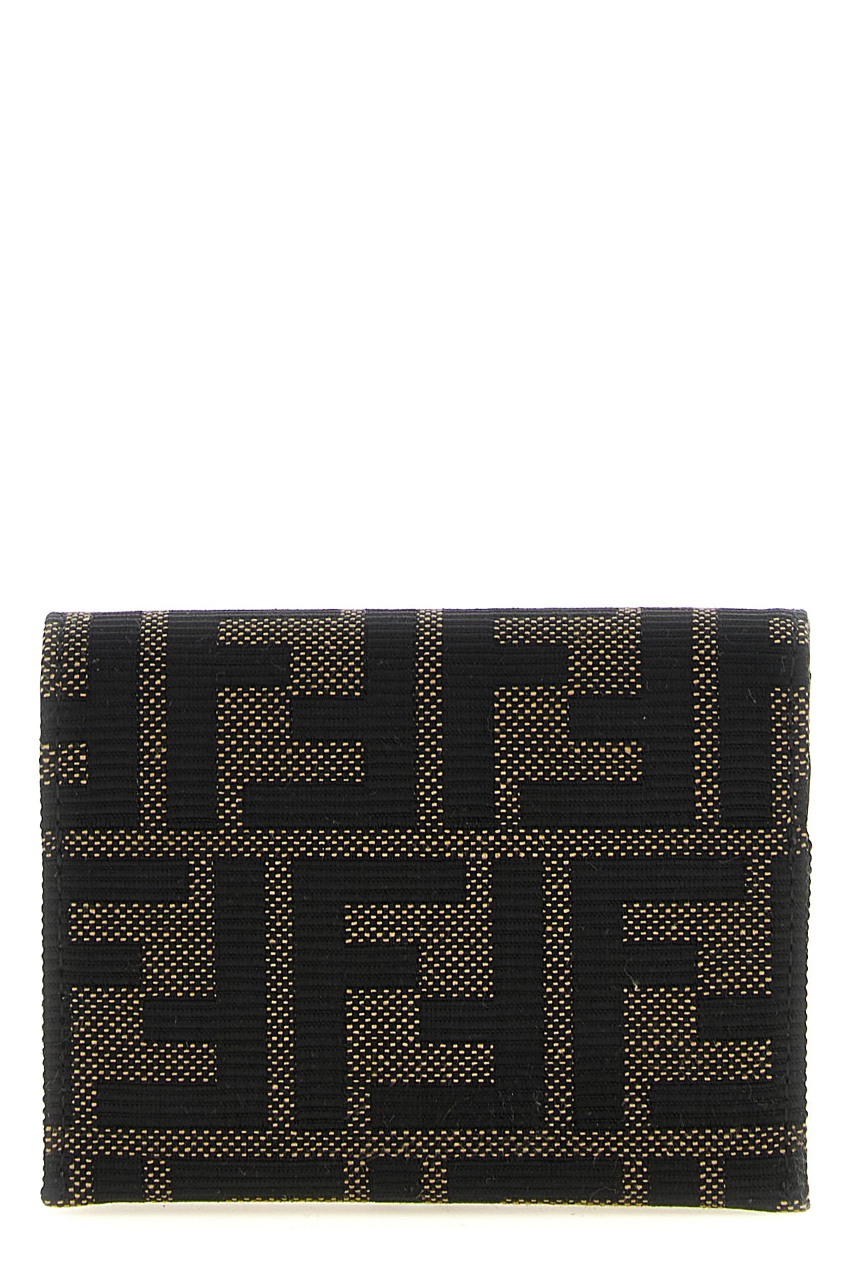 the fendi cardholder is distinguished by a compact folding construction
