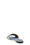 the fendi sunshine slide sandals are distinguished by a wide-band silhouette mad