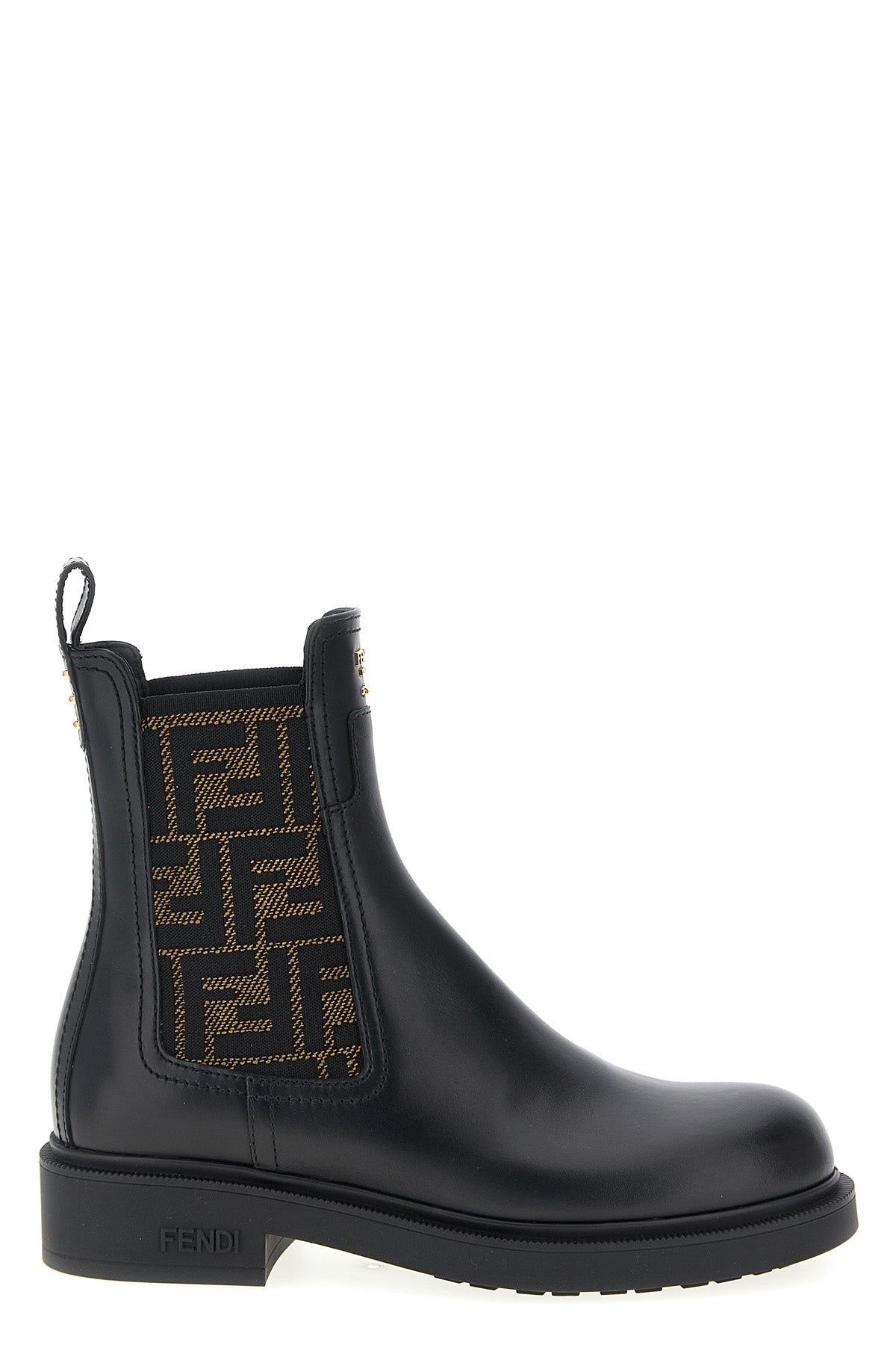fendi filo leather ankle boots
