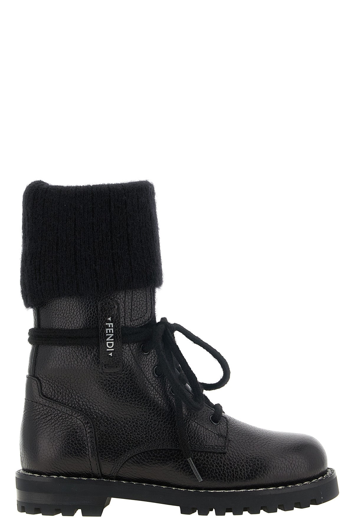 the fendi commando ankle boots feature a utility construction in fine black hamm