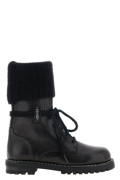 the fendi commando ankle boots feature a utility construction in fine black hamm