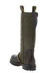 the fendi commando boots define a workwear-inspired aesthetic through a struct