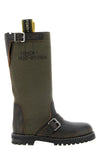 the fendi commando boots define a workwear-inspired aesthetic through a struct