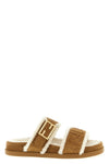 fendi feel sheepskin sandals