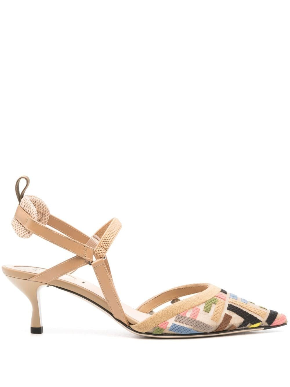 Fendi Colibrì Lite Multicolour Mesh Slingback