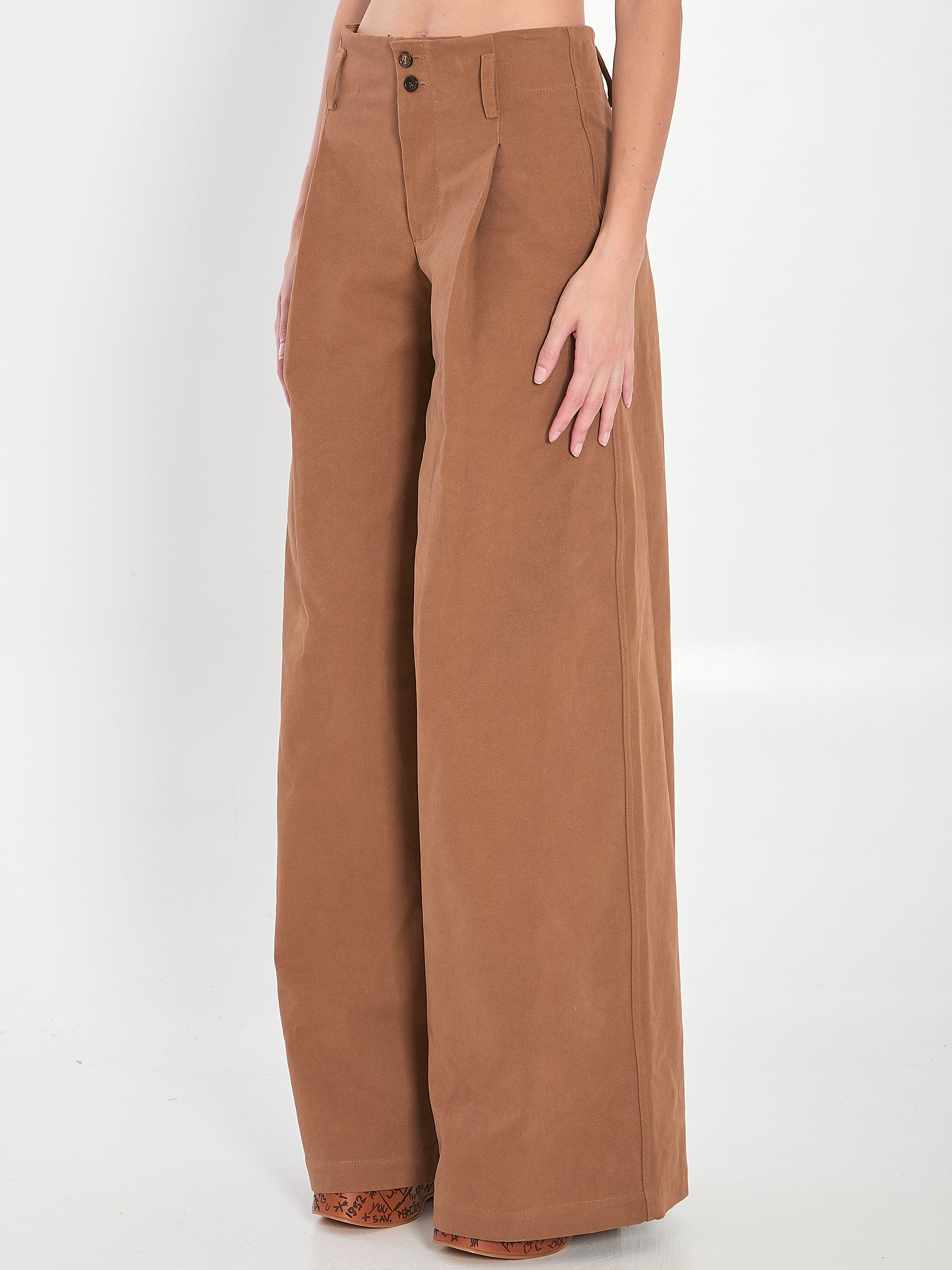 CHLOE 38 wide-leg trousers