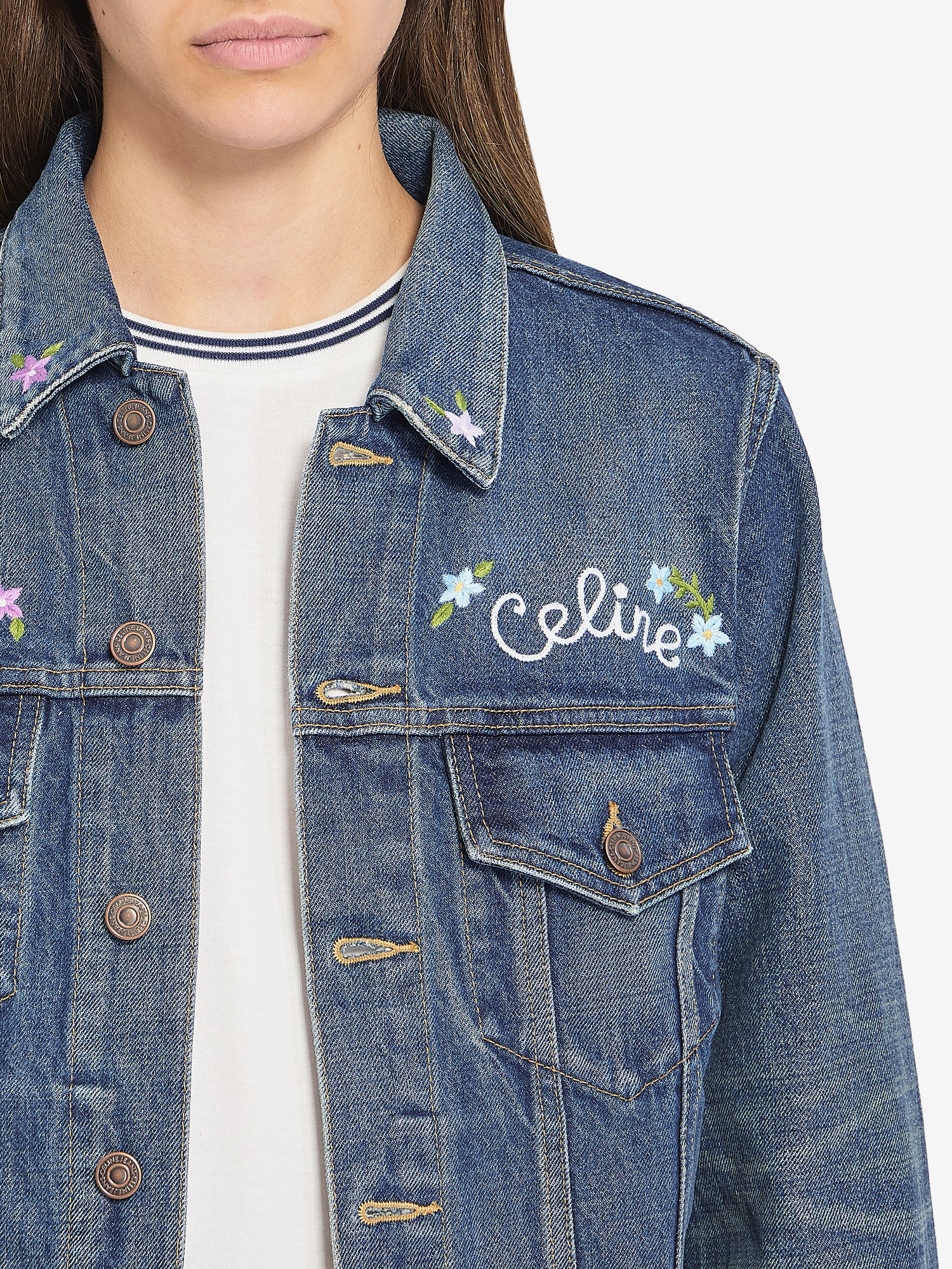 CELINE S denim trucker jacket
