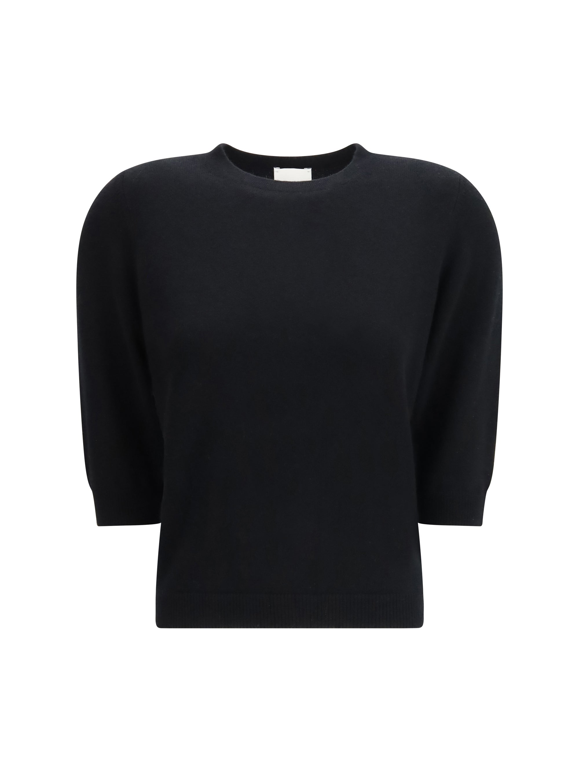 ALLUDE XS crew-neck sweater with three-quarter sleeves