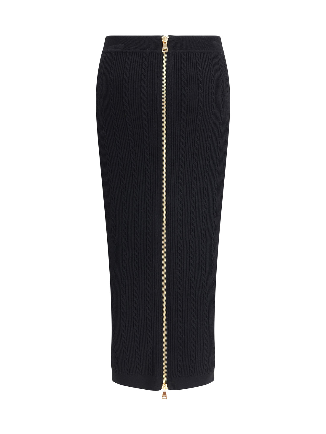 BALMAIN 36 knit midi skirt