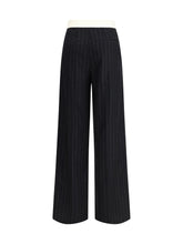 FORTE_FORTE I sartorial high-waisted pinstripe wool-blend trousers