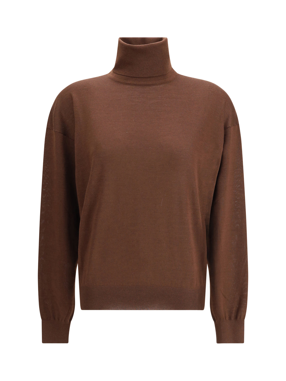 SAINT LAURENT M turtleneck pullover in cashmere, wool, and silk